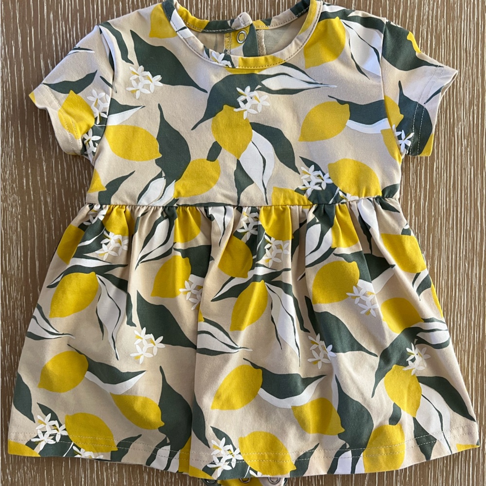 Nordstrom’s Tiny Tribe Australia Lemon All-In-One Dress 9-12 Months